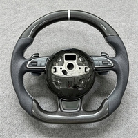 Setir Mobil Berbahan Serat Karbon untuk Audi R8 A1 A3 8V 8P A4 B7 B8 B9 A5 B9 A6 C6 A7 C7 C8 A7 A8 B6 D4 Rs3 TTS S5 B8.5 RS TT MK2 SQ5