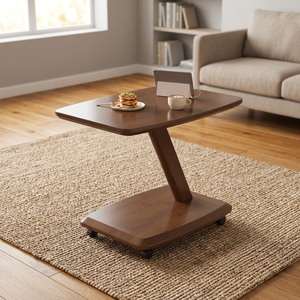 Modern Wood <b>Coffee</b> <b>Table</b> <b>Midcentury</b> Design Movable Living Room Furniture - Product Image 3