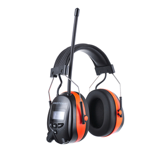 Casque d'écoute radio AM/FM Cache-oreilles à affichage numérique Réduction du bruit Protecteurs auditifs Formation tactique Cache-oreilles BT - Product Image 3
