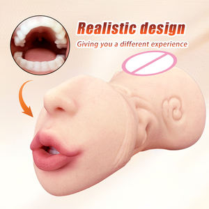 Masturbatore Maschile 2-in-1 - Vagina Tascabile con Bocca e Vagina Realistiche, Stimolatore 3D Testurizzato Giocattolo per Adulti per Uomini - Product Image 4