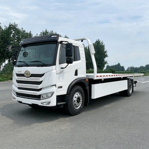 FAW 8 Ton 10 Ton <b>Flatbed</b> Wrecker <b>Truck</b> 4x2 Slidebed Tow <b>Truck</b> with Winch and Wheel Lift - Product Image 3