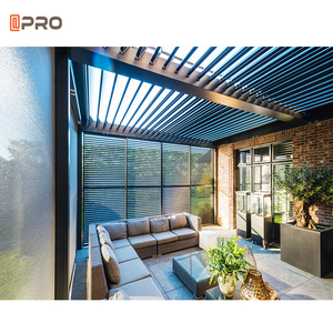 Pérgola de techo de aluminio motorizada personalizada, a prueba de agua, precio - Product Image 5