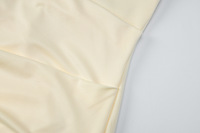 Robe longue d'été asymétrique à col en V profond, dos nu et style licou pour soirée
