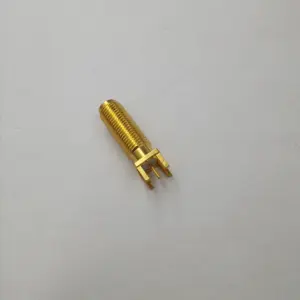 SMA type connector female for PCB mount long neck length 24mm waterproof