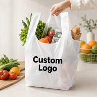 Sacs en plastique PE de haute qualité avec logo personnalisé, sacs imprimés sur mesure pour l'emballage de marchandises
