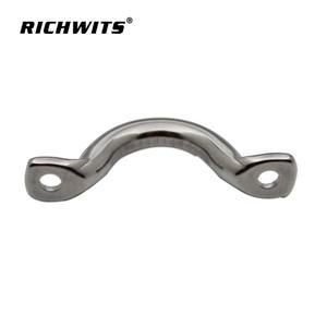Poignée de pont en acier inoxydable 316 pour bateau et yacht, en forme de U, avec selle de pont, nouveau matériel de bateau, y compris rouleau d'ancrage et tuyau - Product Image 4