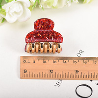 1.57 pouces petites pinces à cheveux en acrylique pour filles marbrure pince à cheveux à mâchoire antidérapante