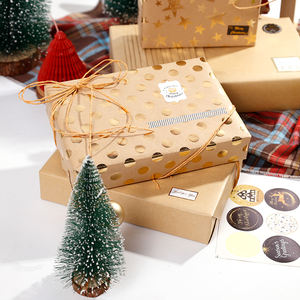 Wholesale 80g <b>Kraft</b> <b>Paper</b> 43*300cm <b>Christmas</b> Gift Luxury Custom Packaging <b>Wrapping</b> <b>Paper</b> Roll - Product Image 2