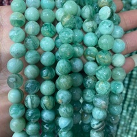 Perles de pierre lisse AAA Morgan, pierres rondes naturelles de beryl pour la fabrication de bijoux DIY, 15 mm, collier, bracelet, breloques, accessoires
