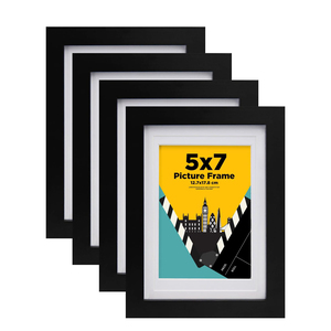 Simple <b>Black</b> PS Plastic Picture <b>Frame</b> Wholesale 8x10 11x14 Modern Wall Photo <b>Frame</b> for Home Decor - Product Image 1