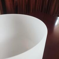 Ensemble haut de gamme de bols sonores en cristal blanc, bols chantants en quartz givré pour la guérison et la méditation