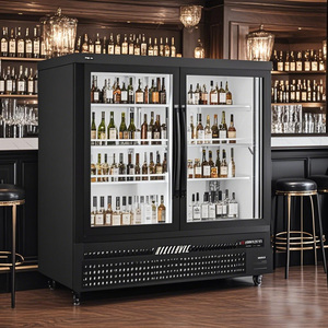 Enfriador de Bebidas de 191 L, Refrigerador de Bebidas Negro, Refrigerador de Botellas con Acero Revestido en Polvo, 160 W, Doble Puerta, BT9 - Product Image 6