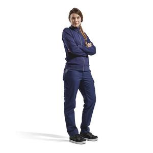 BLAKLADER - 337211588900L Sweat Femme Bleu marine-EAN 7330509468807 WORK HOODIES - Product Image 3