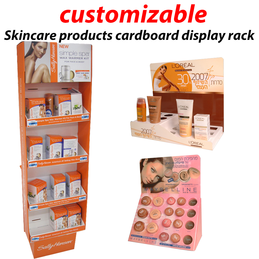 Apache Modern White for Floor Standing Cardboard Display Shelf with Custom Logo for Retail Stores — view 5