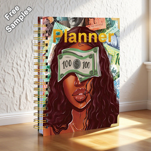 Thiết kế mới tùy chỉnh in logo A4 xoắn ốc hàng tuần tập luyện sữa Tạp Chí kế hoạch Nhật Ký máy tính xách tay in ấn để bán - Product Image 1