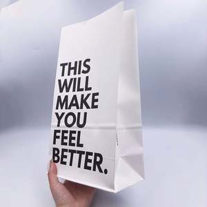 Emballage personnalisé pour restaurant écologique, en papier kraft, pour nuggets de poulet frit, hamburgers à emporter, restauration rapide, frites, sac en papier - Product Image 1