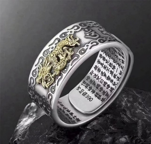 <span class=keywords><strong>Anillo</strong></span> Ajustable de <span class=keywords><strong>Feng</strong></span> <span class=keywords><strong>Shui</strong></span> <span class=keywords><strong>Pixiu</strong></span> 2026 para Hombre, Mantra MANI, Protección, <span class=keywords><strong>Anillo</strong></span> de Riqueza, Doble Protección, Riqueza, Amor, Salud - Product Image 6