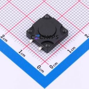 TS018A-TBY1FH4.3 Tactile Switch SMD-4P,12x12mm Switch Single Pole Single Throw Round Button 2.5N Vertical Mount - Product Image 1