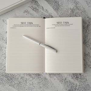 Vente en gros de coffret cadeau journal A5 en papier kraft avec manifeste carnet d'autosoins à couverture rigide personnalisé - Product Image 5