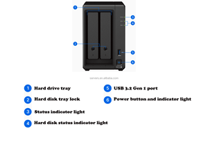 Almacenamiento en Red Empresarial Synology NAS DiskStation 723+ para Redes de Área - Product Image 6