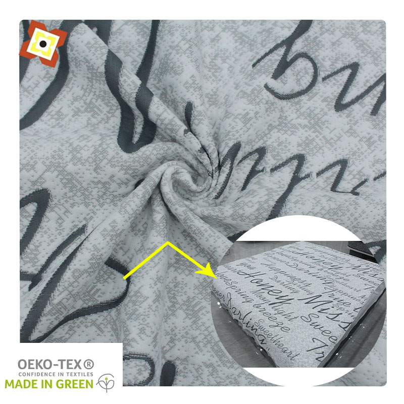 Factory Outlet MShuma Fiber Woven Jacquard Pillow Fabric Roll Home Textile Mattress Flame Retardant Knitted Tricot Technique