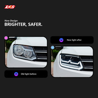 Feux de jour à LED LKS 6000K 8000 Lumens pour VW Amarok 2008-2020, phares de voiture à couleur modifiée, emballage en boîte