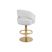 Tabouret de bar en cuir, mobilier de maison moderne, chaise haute pour table de bar, haute,