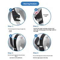 Attelle Confortable pour Genou et Hanches de Chien, Soutien Doux, Protection des Pattes, Bandage en Polyester pour Animaux de Compagnie pour Soulager la Douleur