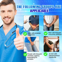 OEM 20g Pommade de silicone pour la prostate, Pansement ombilical pour le soulagement de la douleur de la prostatite, Crème de massage portable 100% à base de plantes naturelles pour hommes