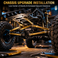 Brass High Clearance Chassis Links Set 1/30 RC Crawler Adding Weight to Lower Center of Gravity, Upgrade Replacement Parts