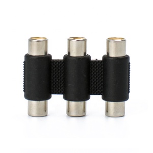 Connettore RCA Lotus Femmina-Femmina di Alta Qualità, Adattatore Tre Ingressi AV Femmina per Audio e Video - Product Image 2