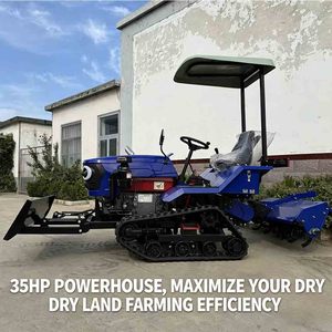 <span class=keywords><strong>Tractor</strong></span> de Orugas <span class=keywords><strong>para</strong></span> Terrenos Secos de 35HP, 1130KG, 3 Velocidades Adelante y 1 Reversa, con Rotocultivador y Hoja de Bulldozer <span class=keywords><strong>para</strong></span> Uso Agrícola - Product Image 4