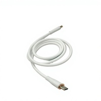 Cable de Carga USB C de Silicona Líquida, 60W, Carga Rápida, Transferencia de Datos, 1M, Cable Trenzado Resistente para Teléfono, Tableta, Portátil