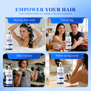 Acondicionador Capilar MELAO para Cabello Seco y Dañado, Fórmula de Reparación Profunda e Hidratación con Péptido de Cobre GHK-Cu y Queratina - Product Image 6