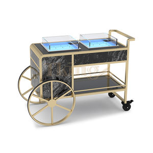 गर्म बिक्री उच्च गुणवत्ता यूरोपीय शैली होटल शराब पीने वाली कार्ट पेय ट्रॉली - Product Image 5