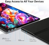Écran dédié pour une expérience visuelle améliorée, moniteur portable tactile IPS FHD de 15,6 pouces, résolution 1080p pour interface 60 Hz