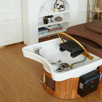 Table de massage électrique traditionnelle en métal pour salon de beauté, dossier réglable, design pliable - Chaise de shampoing thaïlandaise à usage commercial