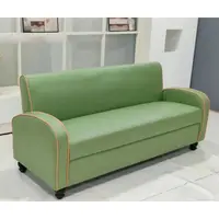 Canapé de salon en cuir PU vert de haute qualité, coussin de couchage moderne pour meubles d'hôtel et de maison