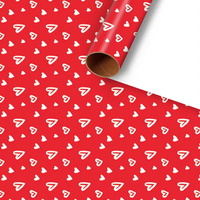 Kertas Kado Motif Hati Merah untuk Valentine, Pernikahan, Ulang Tahun, dan Kemasan Hadiah Grosir dari Produsen