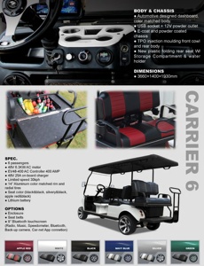 Bus touristique HDK EVOLUTION Club à vendre, <span class=keywords><strong>voiture</strong></span> 6 places, batterie au lithium 48V, tout-terrain, chariot de golf électrique de bonne qualité à vendre - Product Image 4