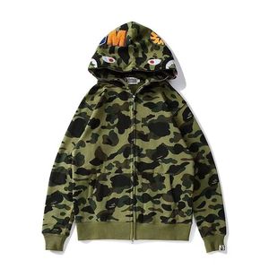 Giacca Shark di Alta Gamma con Cappuccio Singolo, Design Camo Ricamato con Scimmia, <span class=keywords><strong>Felpa</strong></span> con Zip per Coppie, per Uomo - Product Image 2