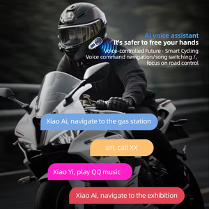 Bestseller K12 Motorradhelm Kabelloses <span class=keywords><strong>Headset</strong></span> mit 40mm Lautsprecher, Stereo-Audiowiedergabe, IP65 Wasserdicht und Automatische Anrufannahme - Product Image 2
