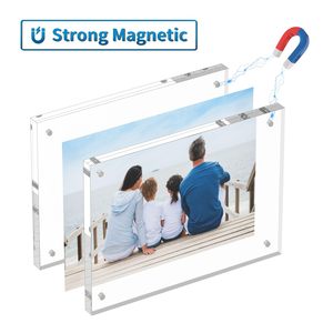 Factory Wholesale Custom Acrylic Family Photo <b>Frame</b> Clear Desktop Free Standing Decorative Acrylic <b>Magnetic</b> <b>Picture</b> <b>Frame</b> - Product Image 4