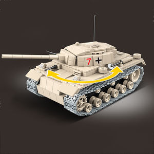 รถถังขนาดกลาง WW2พลาสติกสำหรับเด็กชายโมเดลสงครามโลกครั้งที่1ชุดเกราะประกอบโมเดลรถถัง - Product Image 4