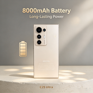 สมาร์ทโฟน C25 Ultra 5G สีทอง กล้องสามตัว ระบบแอนดรอยด์ แรม 16GB รอม 1TB แบตเตอรี่ 8000mAh โทรศัพท์มือถือปลดล็อค ซีรีส์สมาร์ทโฟน - Product Image 2