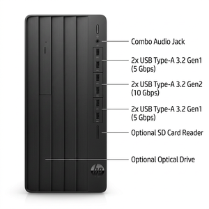 HPE 288G9E desktop Pro 280G9E Barebone System Intel Processor I5-13/14 Gen Graphics Desktop <b>Computer</b> - Product Image 6