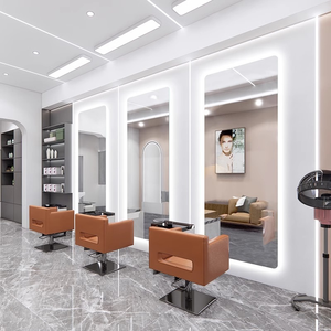 Espejo de Pared LED de Alta Gama para Salón de Belleza, Espejo de Barbería de Alta Definición con Luz LED para Peluquería, Suministro de Fábrica - Product Image 5