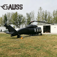 Vente chaude usine : Hélicoptère gonflable durable à l'échelle 1:1 / Avion gonflable publicitaire / Réplique gonflable de chasseur grand format OEM