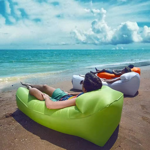 BR 200cm Étanche Paresseux Air Canapé Durable 210T Ripstop Polyester Top Vente Gonflable Sac <span class=keywords><strong>Hamac</strong></span> pour Plage Parc Camping - Product Image 5