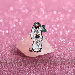 Chimie souris broche émail broches pour étudiants pharmacien laboratoire thème Badge bijoux sac à dos cadeau - Product Image 4